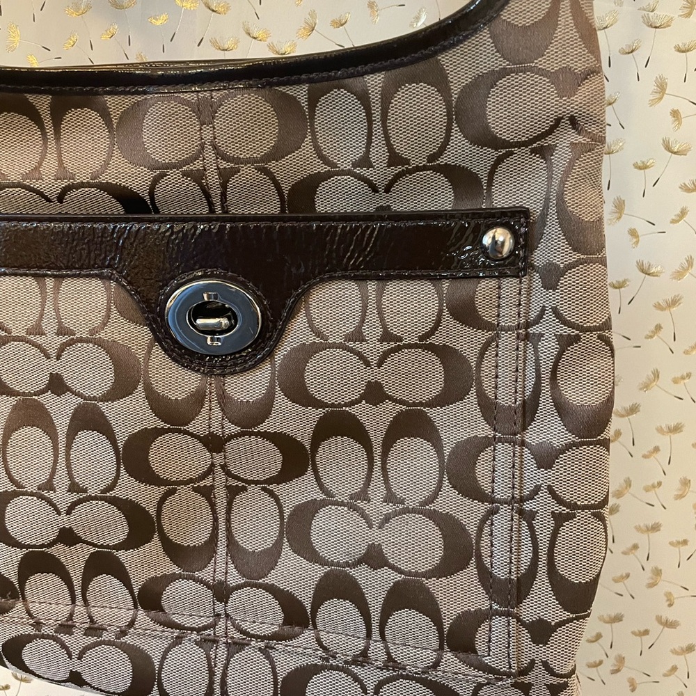 Coach - Vintage Signature Monogram Canvas Logo Crossbody Bag EXCELLENT Cond. - Picture 12 of 12